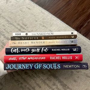 Spiritual & Self Development Book Stack - Rachel Hollis, Andy Andrews, etc.